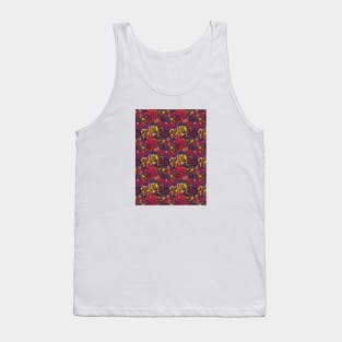 ride crash swear repeat pattern Tank Top